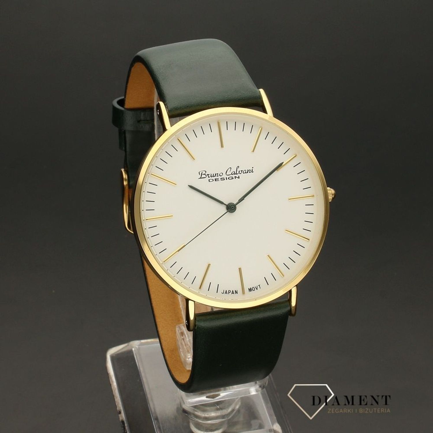 Zegarek męski  na zielonym pasku.1.jpg